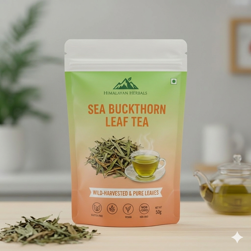 Pure Sea buckthorn Leaves - 80gms | Making 100+ Cup of Tea